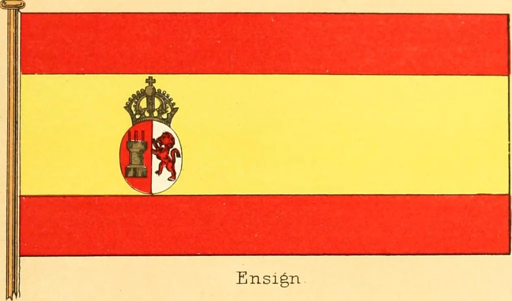 An illustration from Drawings of the flags in use at the present time by various nations, 1916, leaf 413