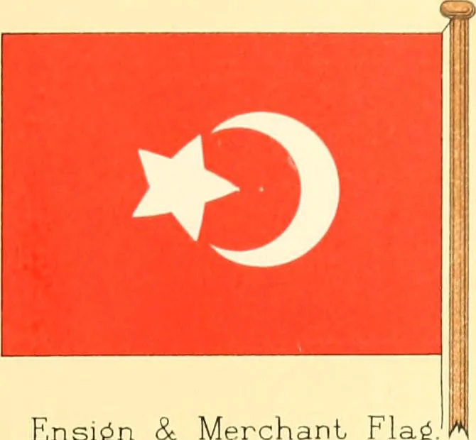 An illustration from Drawings of the flags in use at the present time by various nations, 1916, leaf 437