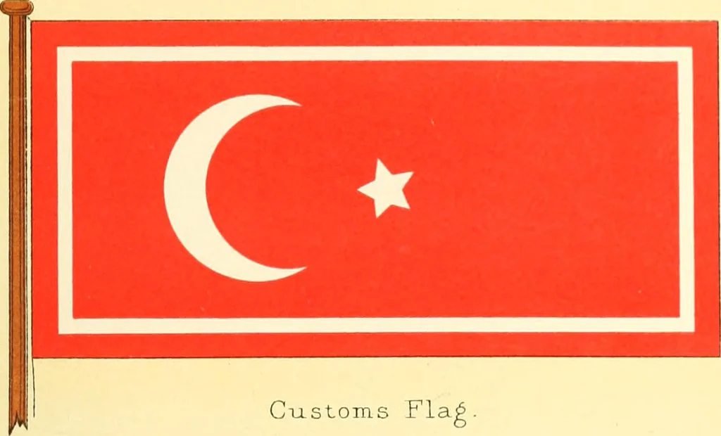 An illustration from Drawings of the flags in use at the present time by various nations, 1916, leaf 439