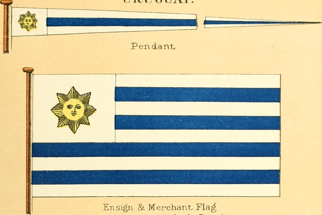 An illustration from Drawings of the flags in use at the present time by various nations, 1916, leaf 451