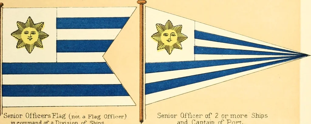 An illustration from Drawings of the flags in use at the present time by various nations, 1916, leaf 451