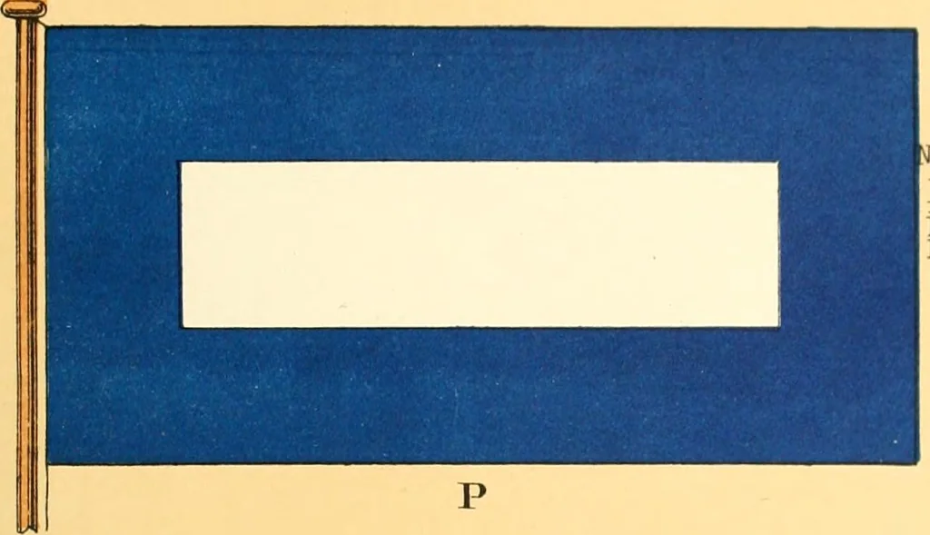 An illustration from Drawings of the flags in use at the present time by various nations, 1916, leaf 455