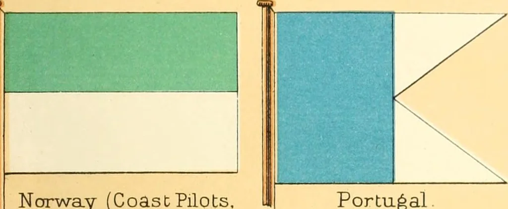 An illustration from Drawings of the flags in use at the present time by various nations, 1916, leaf 459