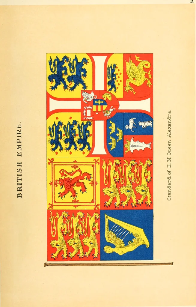 An illustration from Drawings of the flags in use at the present time by various nations, 1916, leaf 55