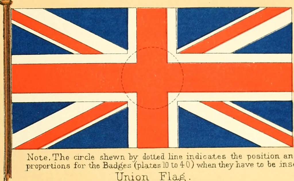 An illustration from Drawings of the flags in use at the present time by various nations, 1916, leaf 63