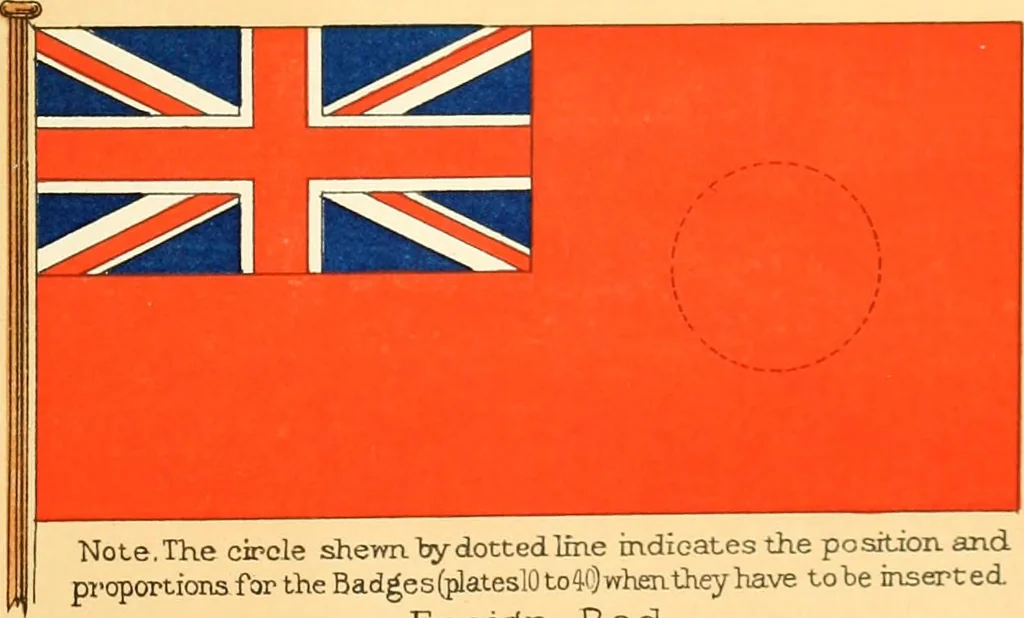 An illustration from Drawings of the flags in use at the present time by various nations, 1916, leaf 65