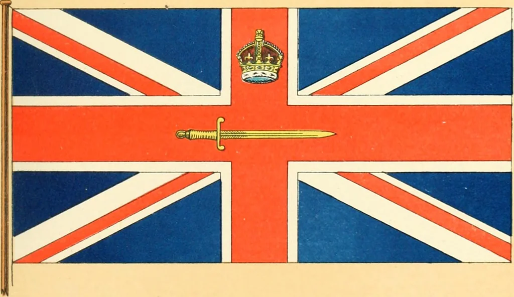 An illustration from Drawings of the flags in use at the present time by various nations, 1916, leaf 69