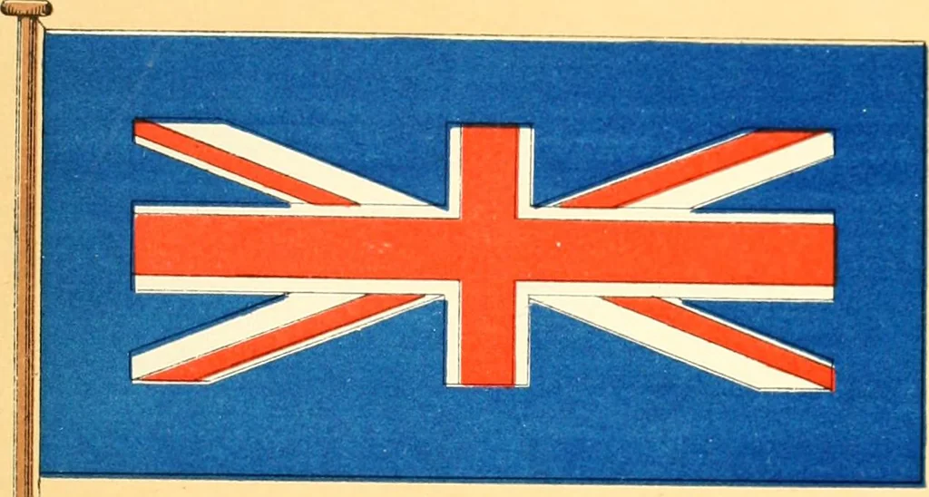 An illustration from Drawings of the flags in use at the present time by various nations, 1916, leaf 77