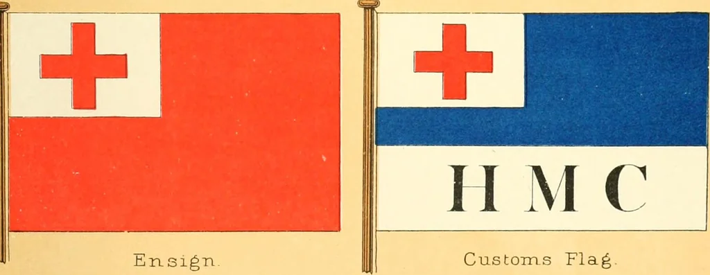 An illustration from Drawings of the flags in use at the present time by various nations, 1916, leaf 87