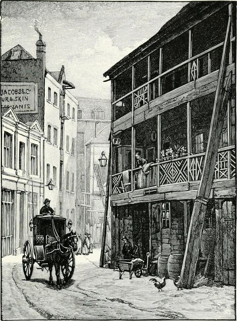 An illustration from Drawings of old London by Philip Norman .., 1913, leaf 20