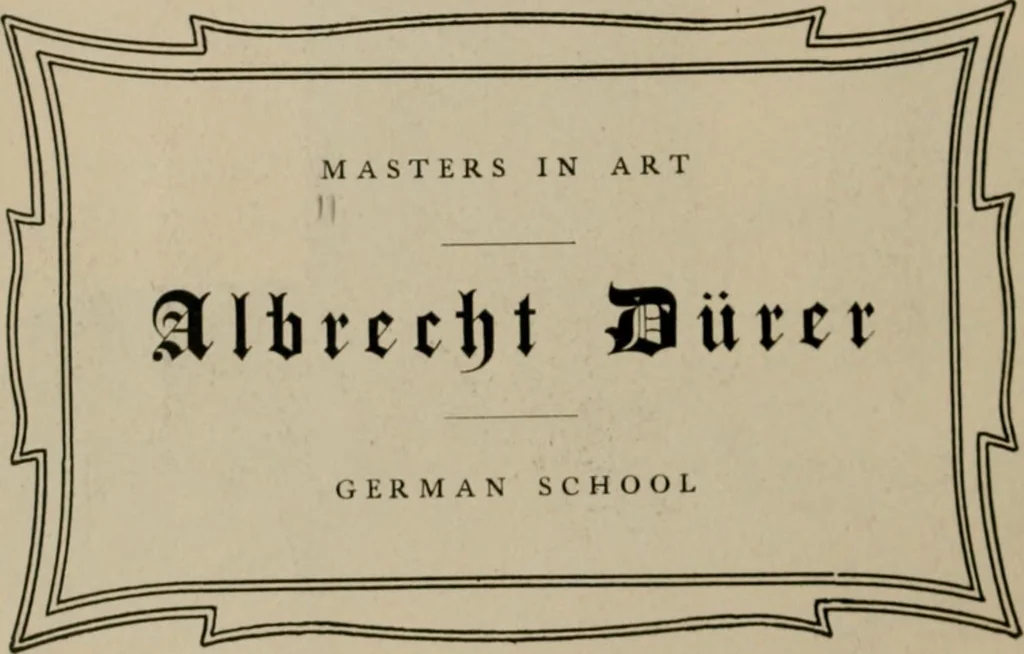 An illustration from Dürer, 1901, leaf 7