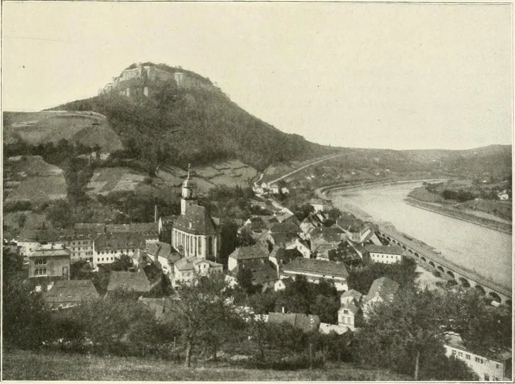 An illustration from Dresde, Freiberg & Meissen, 1911, leaf 165