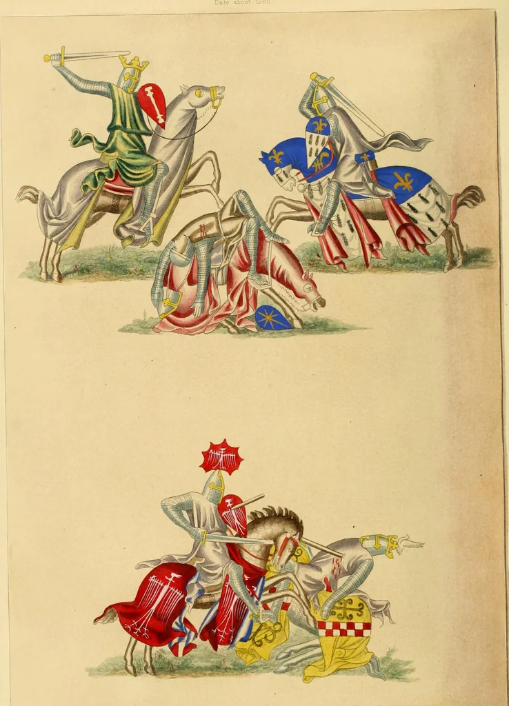 An illustration from Dresses and decorations of the Middle Ages, 1843, leaf 106