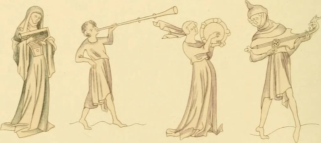 An illustration from Dresses and decorations of the Middle Ages, 1843, leaf 126