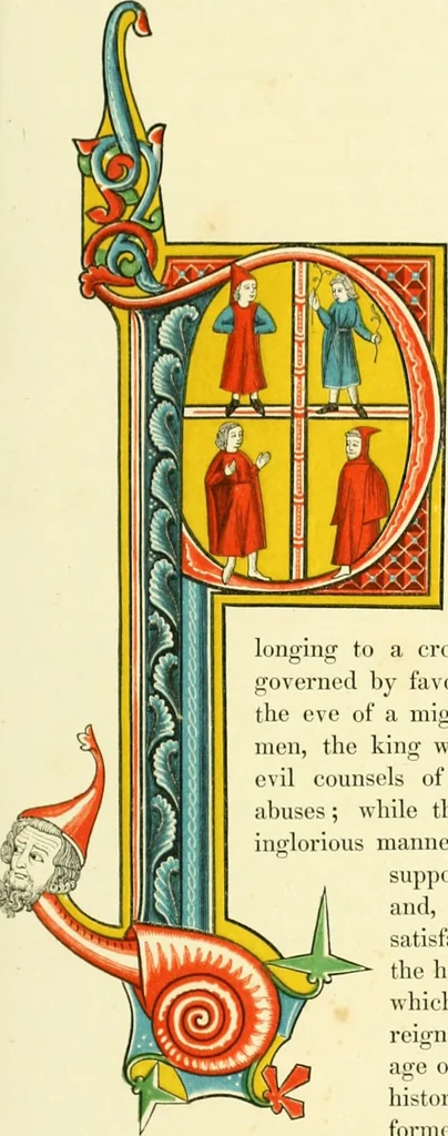 An illustration from Dresses and decorations of the Middle Ages, 1843, leaf 151