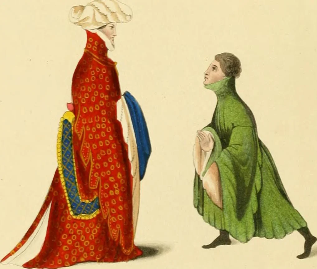 An illustration from Dresses and decorations of the Middle Ages, 1843, leaf 154