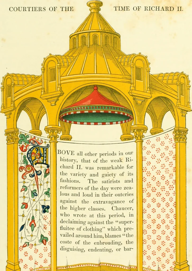 An illustration from Dresses and decorations of the Middle Ages, 1843, leaf 155