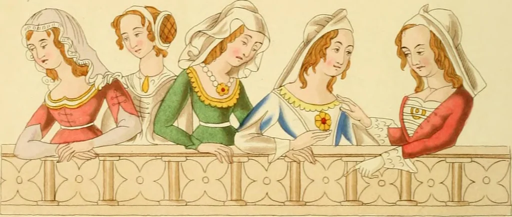 An illustration from Dresses and decorations of the Middle Ages, 1843, leaf 158