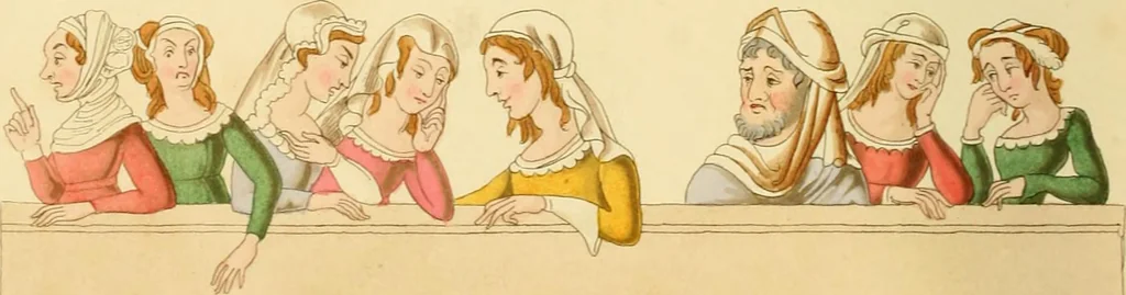 An illustration from Dresses and decorations of the Middle Ages, 1843, leaf 158