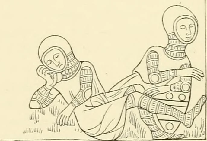 An illustration from Dresses and decorations of the Middle Ages, 1843, leaf 164