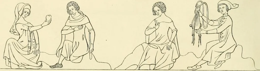 An illustration from Dresses and decorations of the Middle Ages, 1843, leaf 168