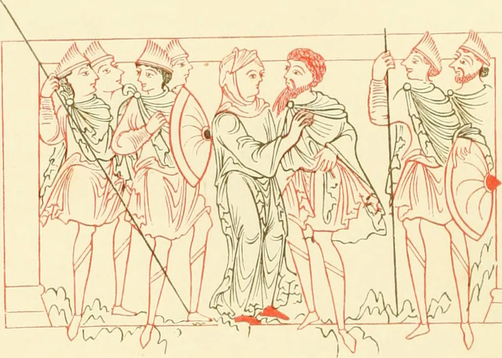 An illustration from Dresses and decorations of the Middle Ages, 1843, leaf 32