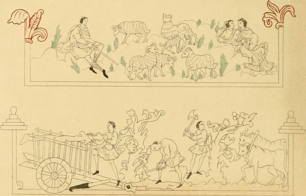 An illustration from Dresses and decorations of the Middle Ages, 1843, leaf 40