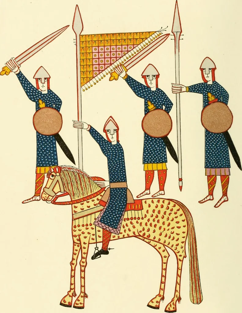 An illustration from Dresses and decorations of the Middle Ages, 1843, leaf 48