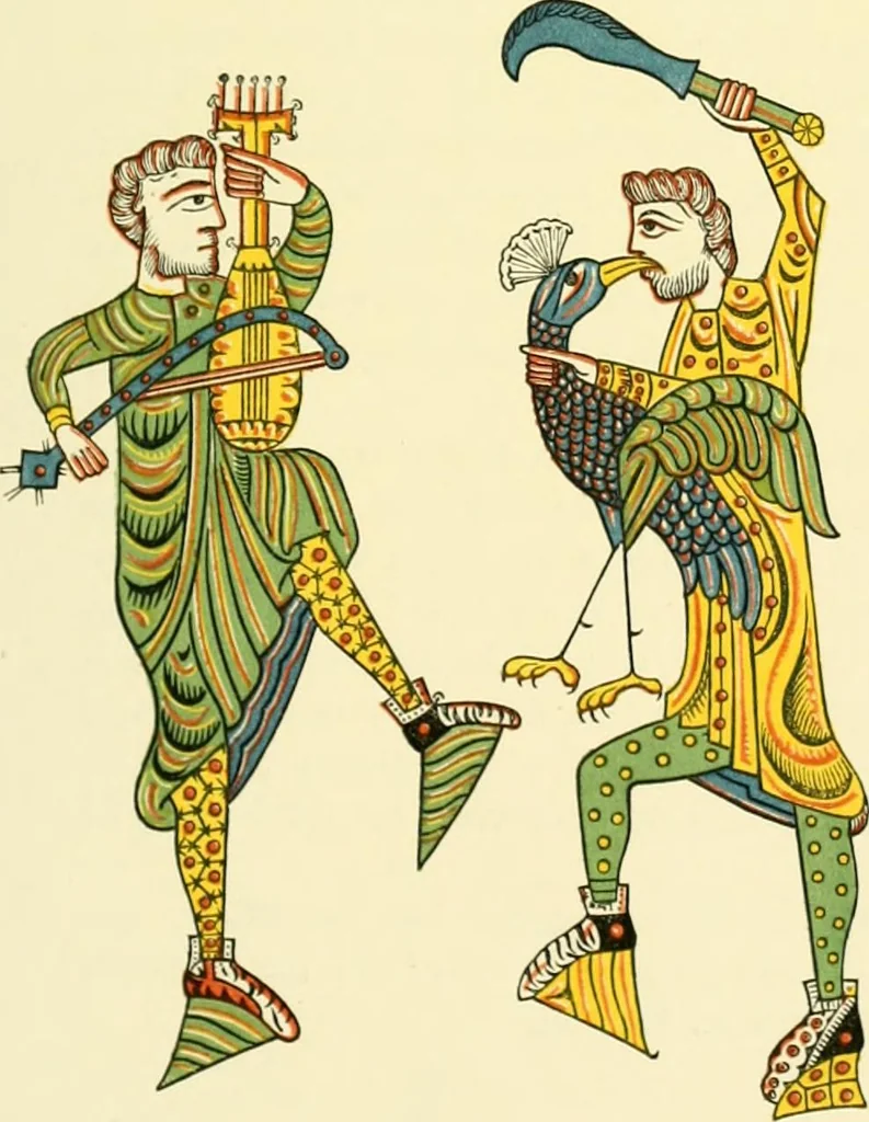 An illustration from Dresses and decorations of the Middle Ages, 1843, leaf 49