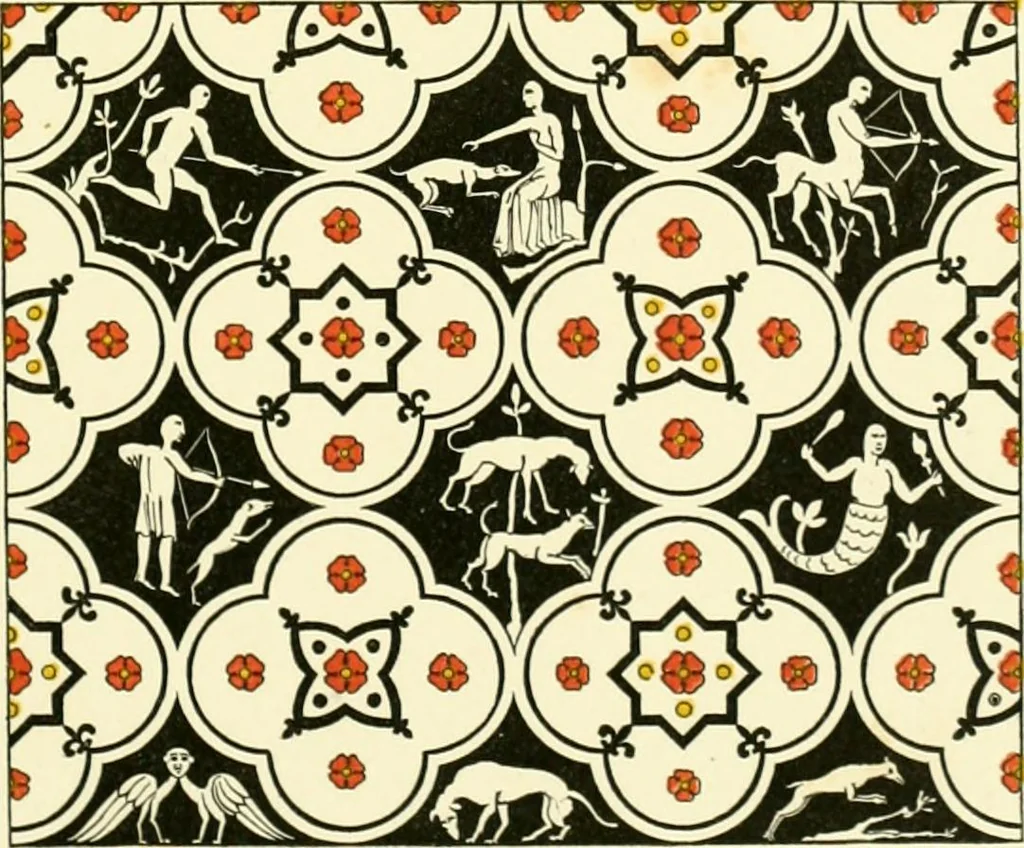 An illustration from Dresses and decorations of the Middle Ages, 1843, leaf 53