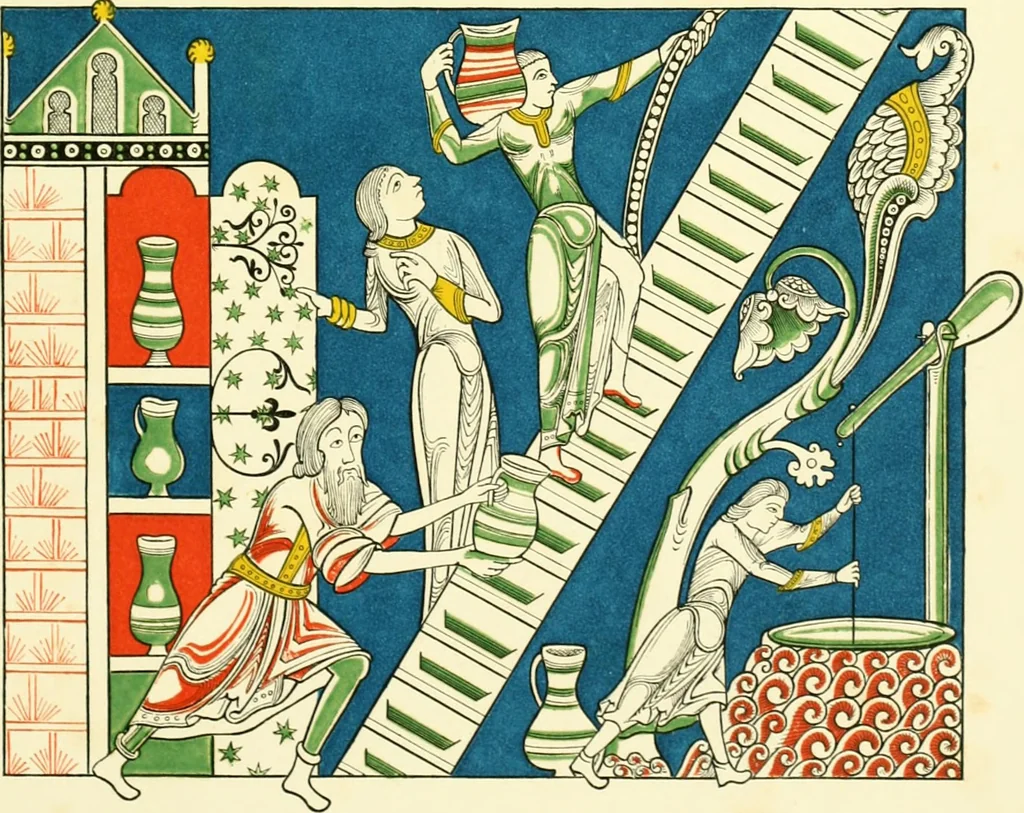 An illustration from Dresses and decorations of the Middle Ages, 1843, leaf 61