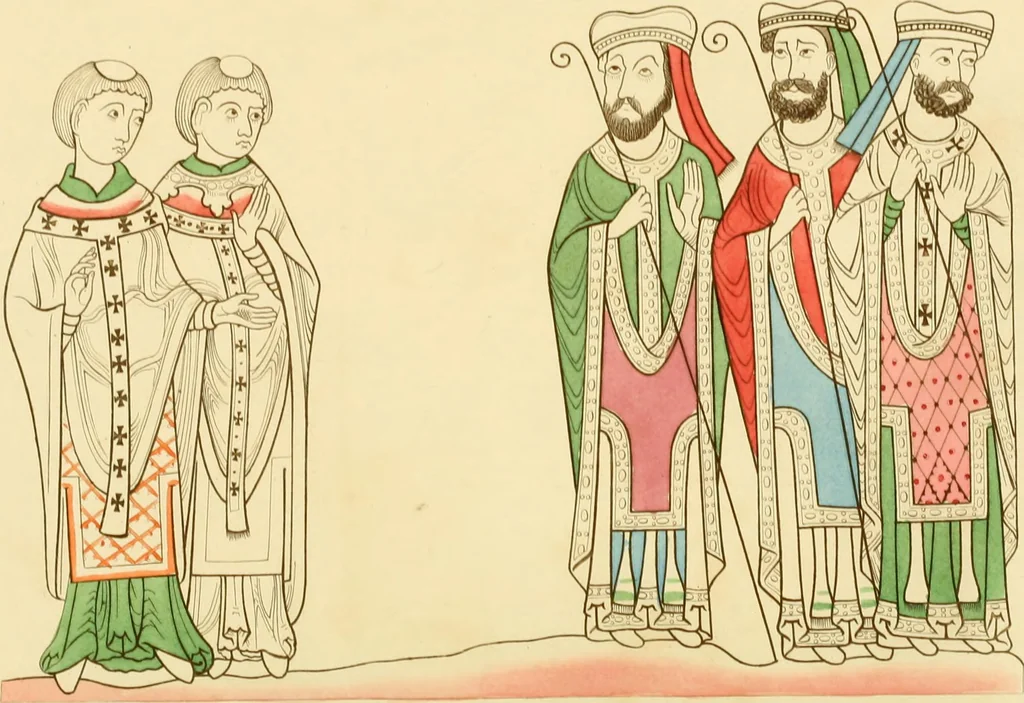 An illustration from Dresses and decorations of the Middle Ages, 1843, leaf 64