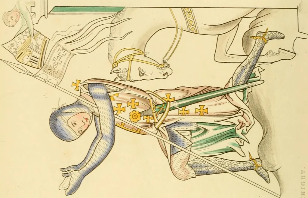 An illustration from Dresses and decorations of the Middle Ages, 1843, leaf 90