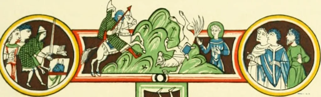 An illustration from Dresses and decorations of the Middle Ages, 1843, leaf 95