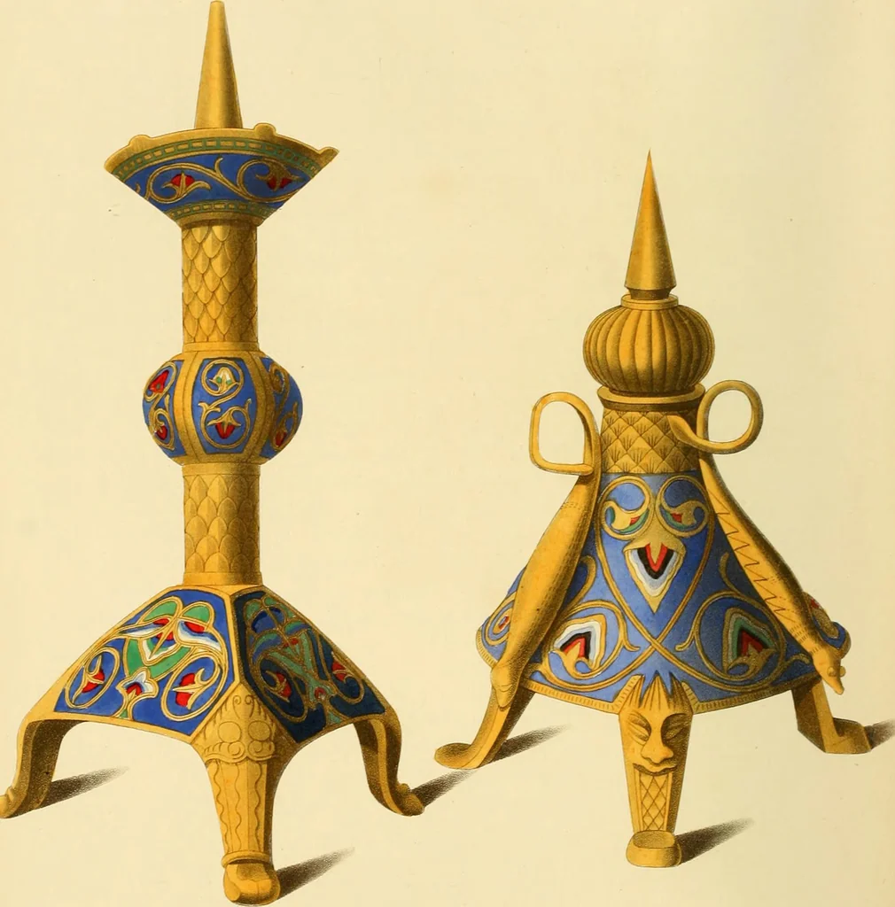An illustration from Dresses and decorations of the Middle Ages, 1843, leaf 98