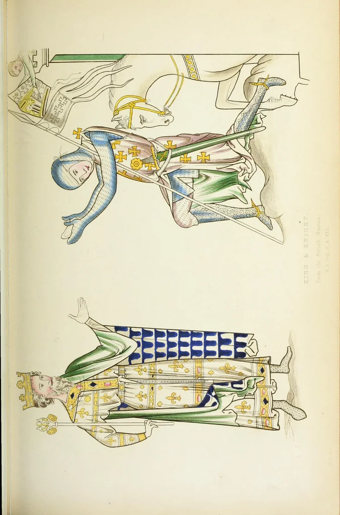 An illustration from Dresses and decorations of the Middle Ages, 1843, leaf 103