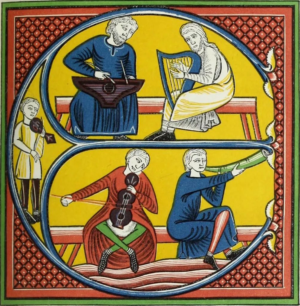 An illustration from Dresses and decorations of the Middle Ages, 1843, leaf 129