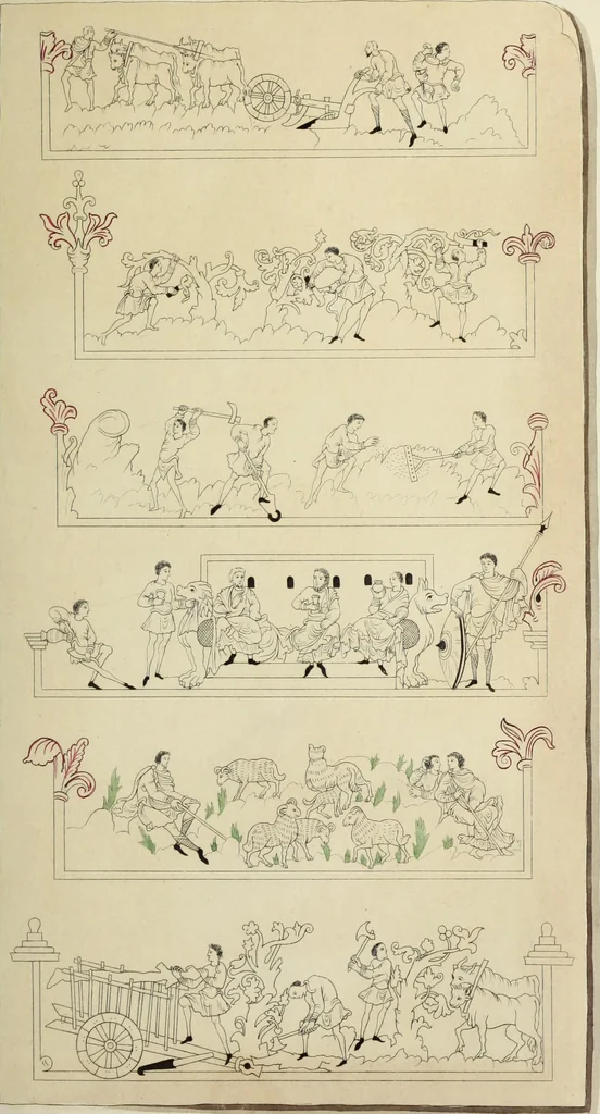 An illustration from Dresses and decorations of the Middle Ages, 1843, leaf 45