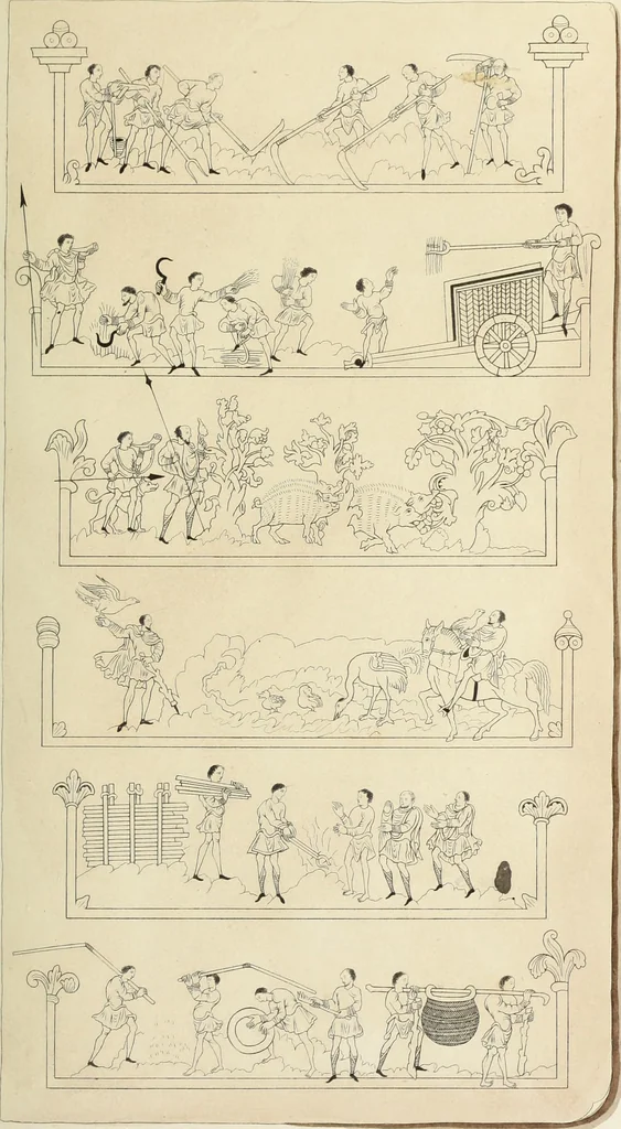 An illustration from Dresses and decorations of the Middle Ages, 1843, leaf 51