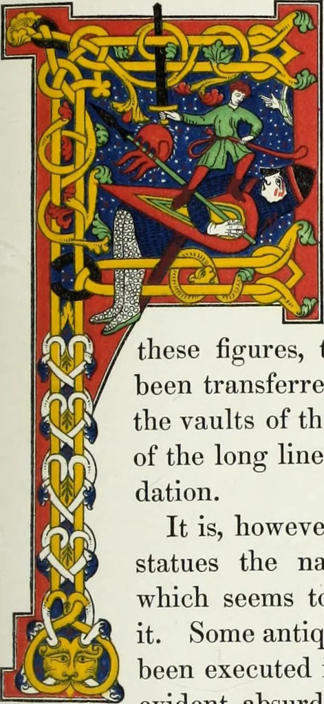 An illustration from Dresses and decorations of the Middle Ages, 1843, leaf 61
