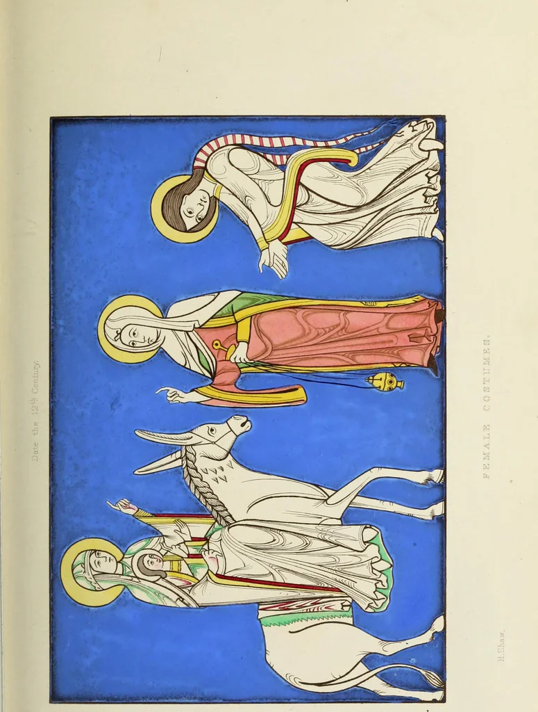 An illustration from Dresses and decorations of the Middle Ages, 1843, leaf 71