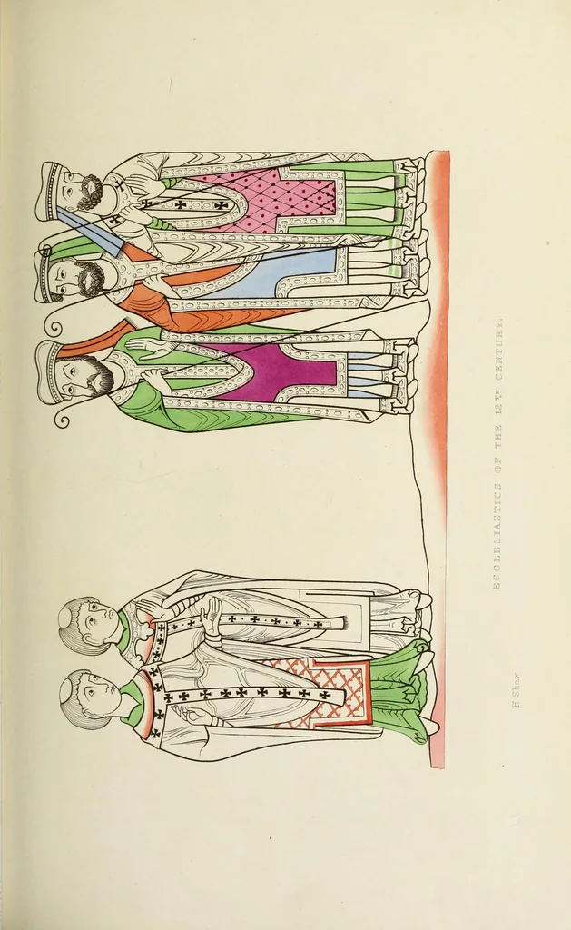 An illustration from Dresses and decorations of the Middle Ages, 1843, leaf 75