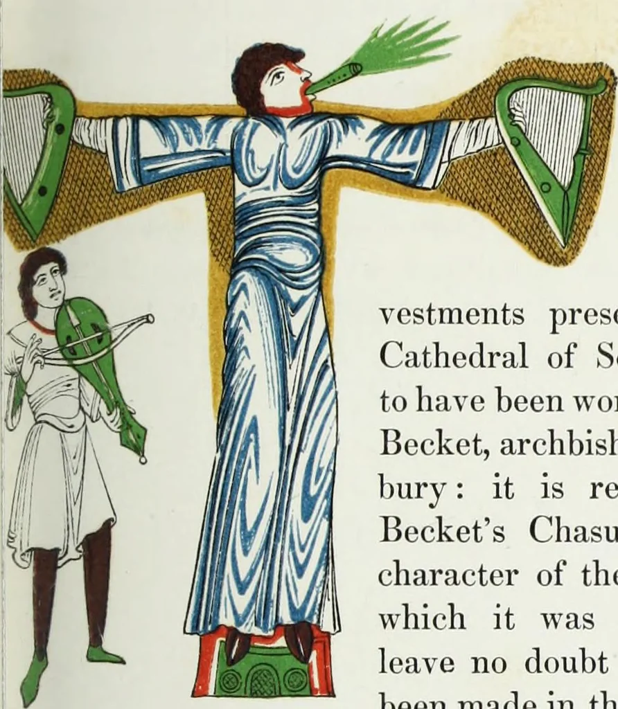 An illustration from Dresses and decorations of the Middle Ages, 1843, leaf 95