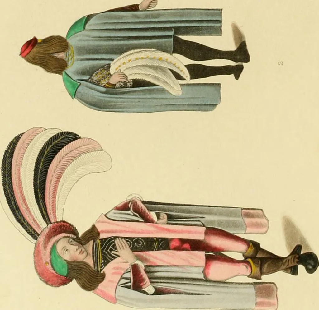 An illustration from Dresses and decorations of the Middle Ages, 1843, leaf 118
