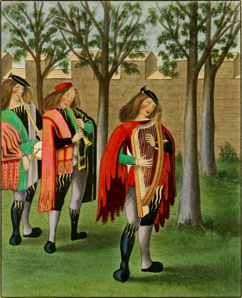 An illustration from Dresses and decorations of the Middle Ages, 1843, leaf 124