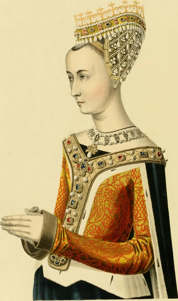 An illustration from Dresses and decorations of the Middle Ages, 1843, leaf 136