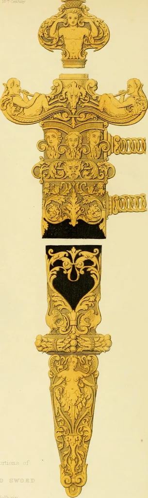 An illustration from Dresses and decorations of the Middle Ages, 1843, leaf 296
