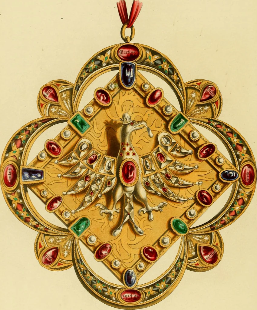 An illustration from Dresses and decorations of the Middle Ages, 1843, leaf 302
