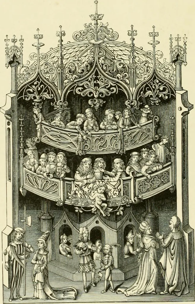 An illustration from Dresses and decorations of the Middle Ages, 1843, leaf 306