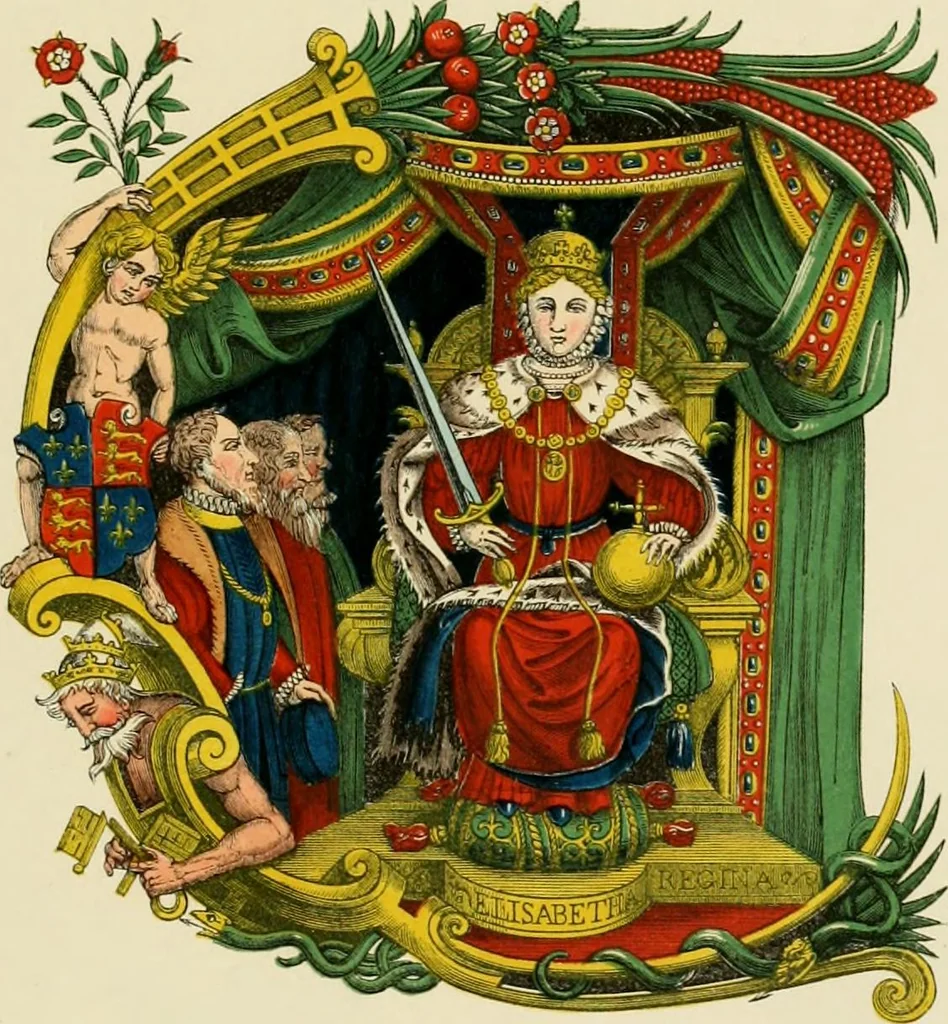 An illustration from Dresses and decorations of the Middle Ages, 1843, leaf 335